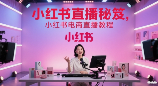 小红书直播秘笈，小红书电商直播教程-千寻创业网