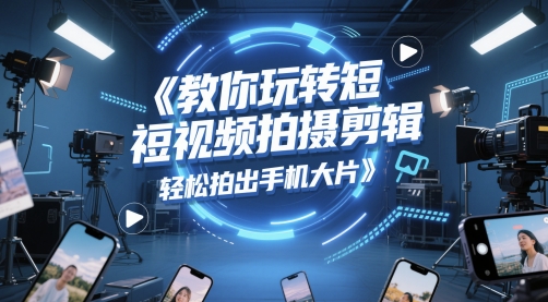 教你玩转短视频拍摄剪辑，轻松拍出手机大片-千寻创业网