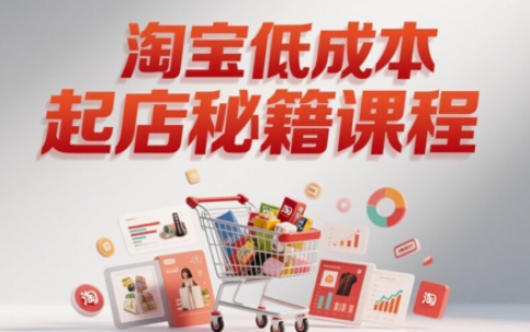 淘宝低成本起店系统课，助你快速起店，实现弯道超车-千寻创业网