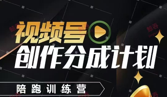 视频号创作分成计划陪跑训练营，手把手教会你如何制作视频，细水长流型项目-千寻创业网