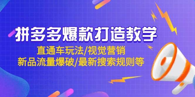 （14681期）拼多多爆款打造教学：直通车玩法/视觉营销/新品流量爆破/最新搜索规则等-千寻创业网