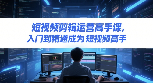 短视频剪辑运营高手课，入门到精通成为短视频高手-千寻创业网