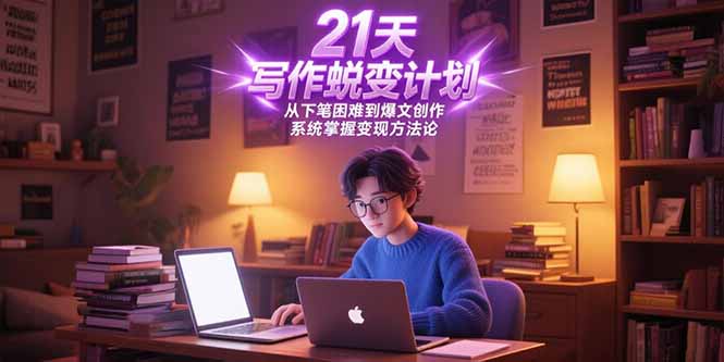 （15204期）21天写作蜕变计划，从下笔困难到爆文创作，系统掌握变现方法论-千寻创业网