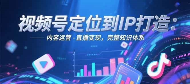 视频号定位到IP打造：账号搭建-内容运营-直播变现，完整知识体系-千寻创业网