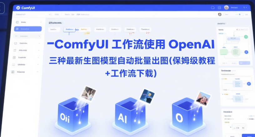 ComfyUI 工作流使用 OpenAI 三种最新生图模型自动批量出图(保姆级教程+工作流下载)-千寻创业网