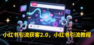 小红书引流获客2.0，小红书引流教程-千寻创业网