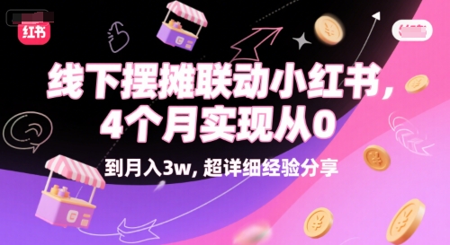 线下摆摊联动小红书，4 个月实现从 0 到月入3w，超详细经验分享-千寻创业网
