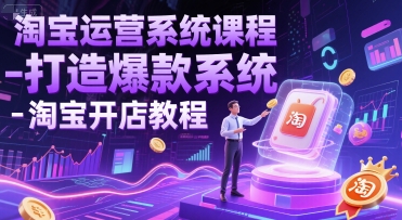 淘宝运营系统课程-打造爆款系统-淘宝开店教程-千寻创业网