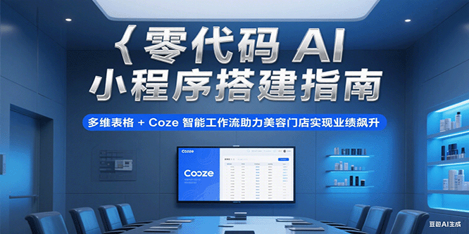 零代码AI小程序搭建指南，多维表格+Coze智能工作流助力美容门店实现业绩飙升-千寻创业网