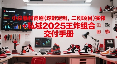 小众暴利赛道(球鞋定制，二创项目)实体+私域2025王炸组合  交付手册-千寻创业网