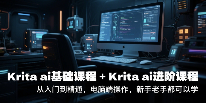 krita ai基础课程+Krita ai进阶课程，从入门到精通，电脑端操作，新手老手都可以学-千寻创业网