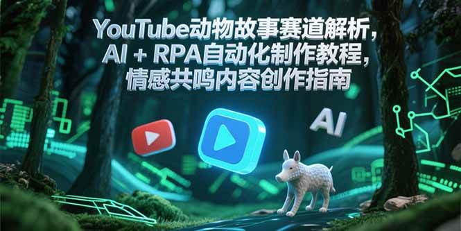 YouTube动物故事赛道解析，AI+RPA自动化制作教程，情感共鸣内容创作指南-千寻创业网