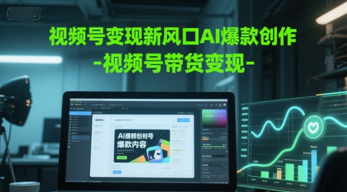 视频号变现新风口AI爆款创作-视频号带货变现-千寻创业网