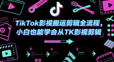 TikTok影视搬运剪辑全流程，小白也能学会从TK影视剪辑-千寻创业网