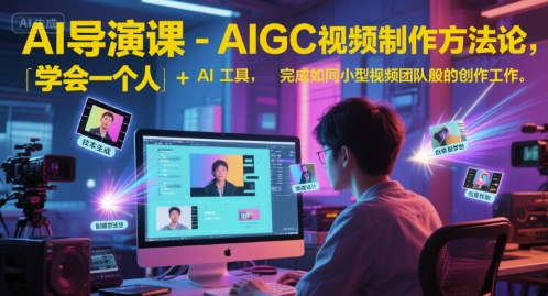 AI导演课-AIGC视频制作方法论，学会一个人+AI工具，完成如同小型视频团队般的创作工作，实现导演梦-千寻创业网