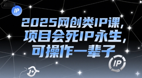 2025网创类IP课，项目会死IP永生，可操作一辈子-千寻创业网