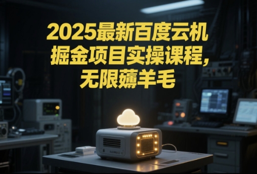 2025最新百度云机掘金项目实操课程单窗口保底5-10元月收益单窗口150+【揭秘】-千寻创业网