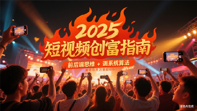 2025短视频创富指南，前后端思维 + 系统算法，教你月入过万变现路径-千寻创业网