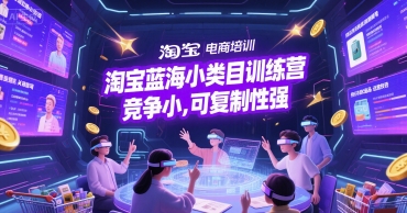 淘宝蓝海小类目训练营， 竞争小，可复制性强-千寻创业网