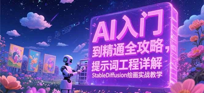 AI入门到精通全攻略，提示词工程详解，StableDiffusion绘画实战教学-千寻创业网
