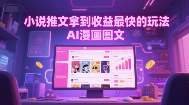 小说推文拿到收益最快的玩法，AI漫画图文-千寻创业网