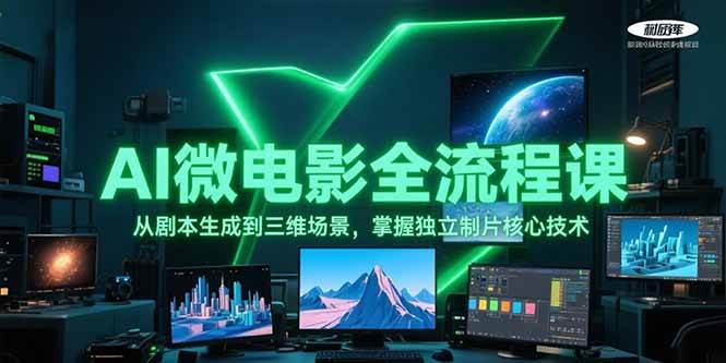 AI微电影全流程课，从剧本生成到三维场景，掌握独立制片核心技术-千寻创业网