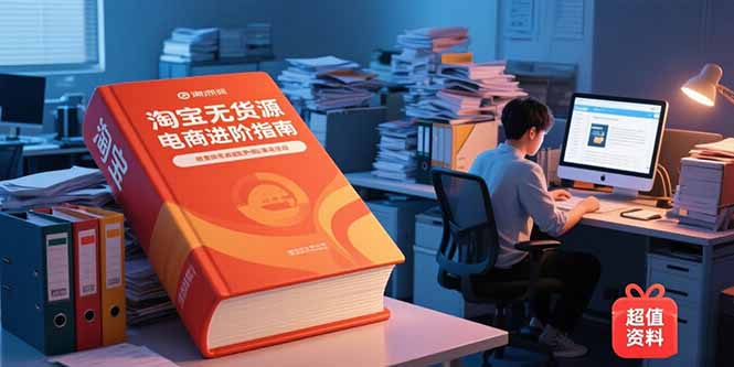 （15317期）淘宝无货源电商进阶指南，包含新人课、进阶课，配套资料，蓝海选品等-千寻创业网