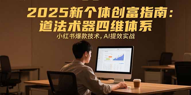 （15477期）2025新个体创富指南：道法术器四维体系，小红书爆款技术，AI提效实战-千寻创业网