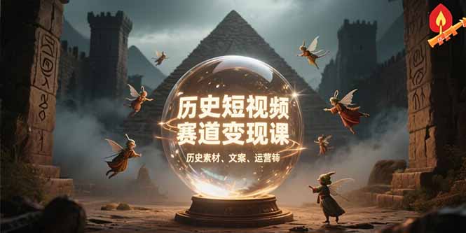 （15386期）历史短视频赛道变现课，百集素材库应用，文案剪辑技巧，账号运营全案-千寻创业网