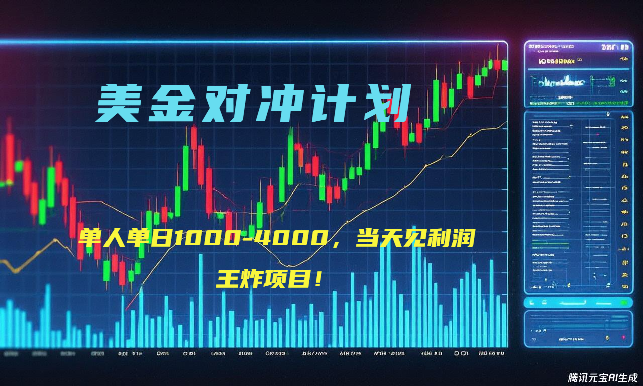 （15333期）2025年最暴力项目“美金先登计划”最新最强对冲战法，每日实际收益1K-4K-千寻创业网