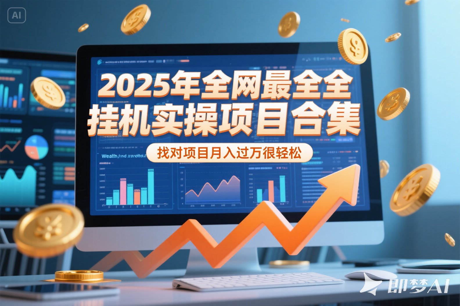 （15303期）2025年挂机实操项目实操演练，挂机类型，AI直播类型，轻资产创业类型…-千寻创业网