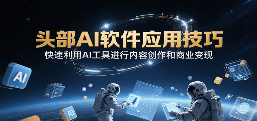 头部AI软件应用技巧，快速利用AI工具进行内容创作和商业变现-千寻创业网
