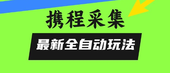 携程信息采集全自动玩法，0风控，无脑开干【揭秘】-千寻创业网
