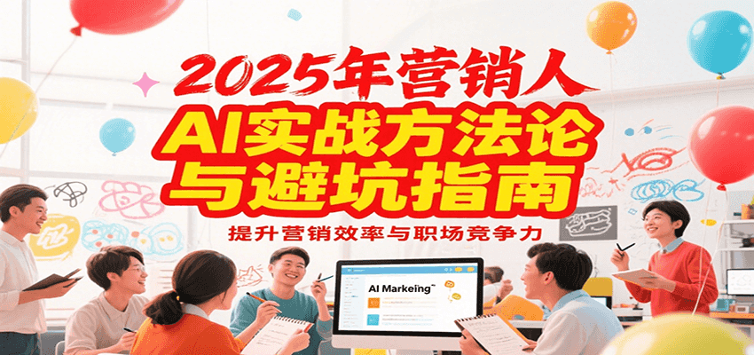 2025年营销实战方法论与避坑指南，利用AI提升营销效率与职场竞争力-千寻创业网