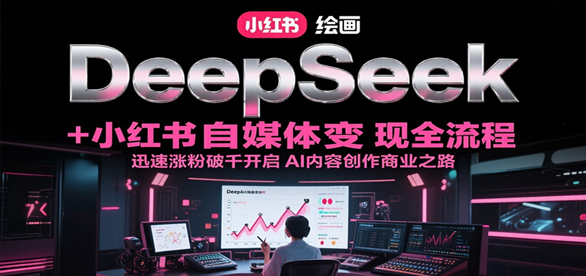 DeepSeek绘画+小红书自媒体变现全流程，迅速涨粉破千开启AI内容创作商业之路-千寻创业网