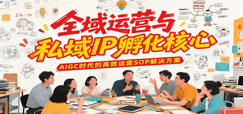 全域运营与私域IP孵化核心，AIGC时代的高效运营SOP解决方案-千寻创业网