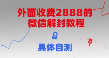 外面收费2888的微信解封教程，具体自测-千寻创业网