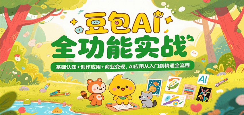 豆包AI全功能实战，基础认知+创作应用+商业变现，AI应用从入门到精通全流程-千寻创业网
