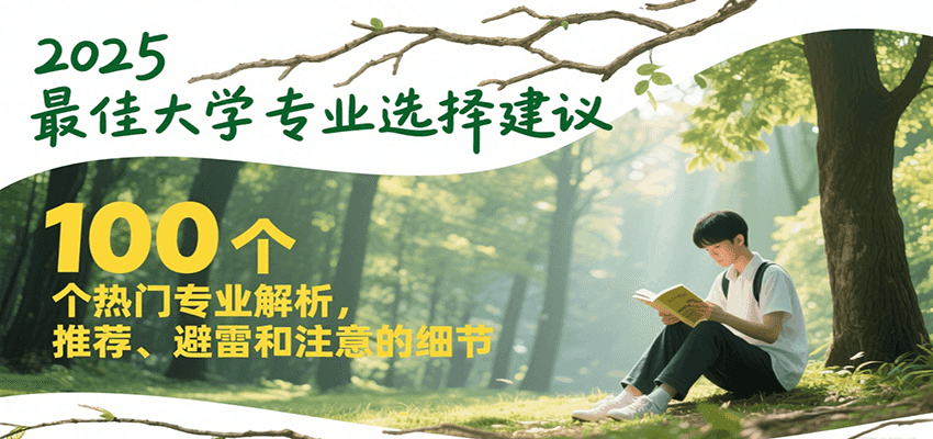 2025最佳大学专业选择建议，100个热门专业解析，推荐、避雷和注意的细节-千寻创业网