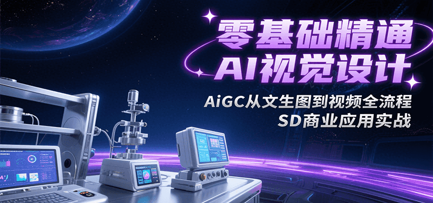 零基础精通AI视觉设计，AiGC从文生图到视频全流程，SD商业应用实战-千寻创业网