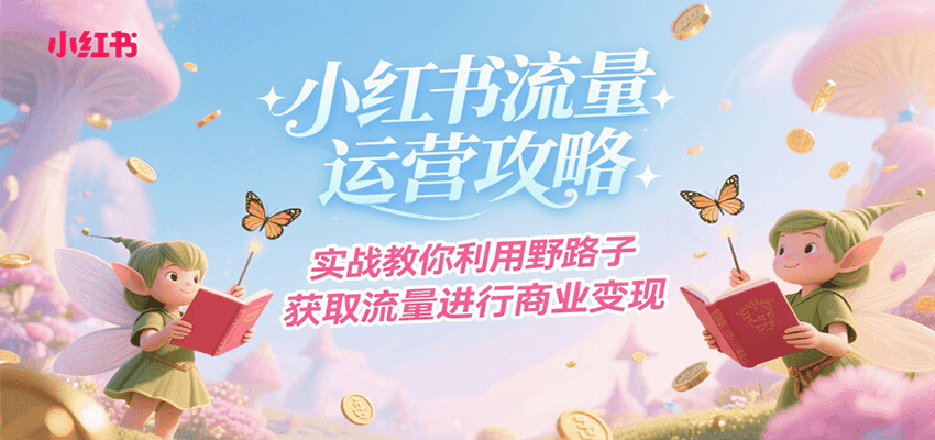 小红书流量运营攻略，实战教你利用野路子获取流量进行商业变现-千寻创业网