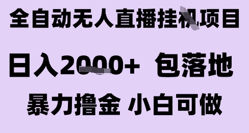 最新全自动抖音无人直播挂G项目，日入2k+ 包落地暴力撸金，小白可做【揭秘】-千寻创业网