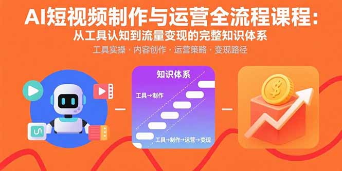 （15863期）AI短视频制作与运营全流程课程：从工具认知到流量变现的完整知识体系-千寻创业网