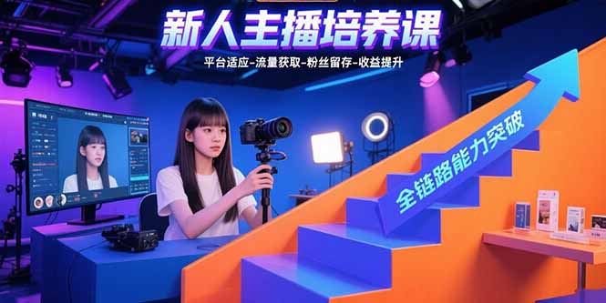 （15701期）新人主播培养课：平台适应-流量获取-粉丝留存-收益提升 全链路能力突破-千寻创业网