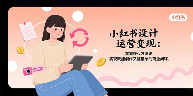（15636期）小红书设计运营变现：掌握核心方法论，实现既能创作又能接单的商业闭环-千寻创业网