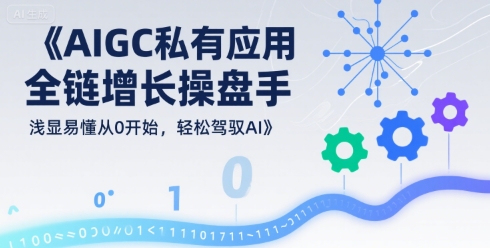 AIGC私有化应用全链增长操盘手，浅显易懂从0开始，轻松驾驭AI-千寻创业网
