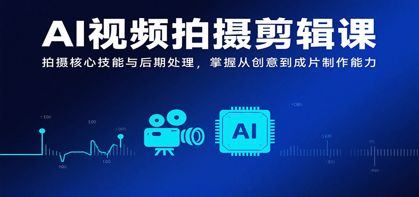 AI视频拍摄剪辑课，拍摄核心技能与后期处理，掌握从创意到成片制作能力-千寻创业网