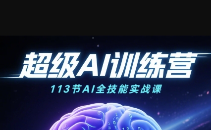超级AI视频：绘画、带货、职场全场景113节通关课，解锁AI无限可能，开启精彩AI之旅-千寻创业网