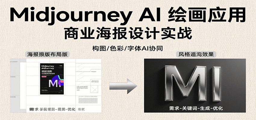 Midjourney AI绘画应用，关键词指令解析、漫画头像制作、海报设计、3D人物生成等-千寻创业网