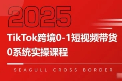 TikTok跨境0-1短视频带货，系统拆解TikTok跨境带货全链路，实现跨境可持续盈利-千寻创业网